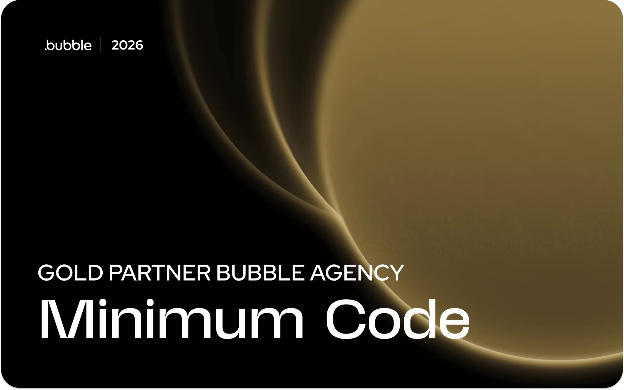 Minimum Code is nu een Bubble-bureau met Gold-status – en waarom dat belangrijk is