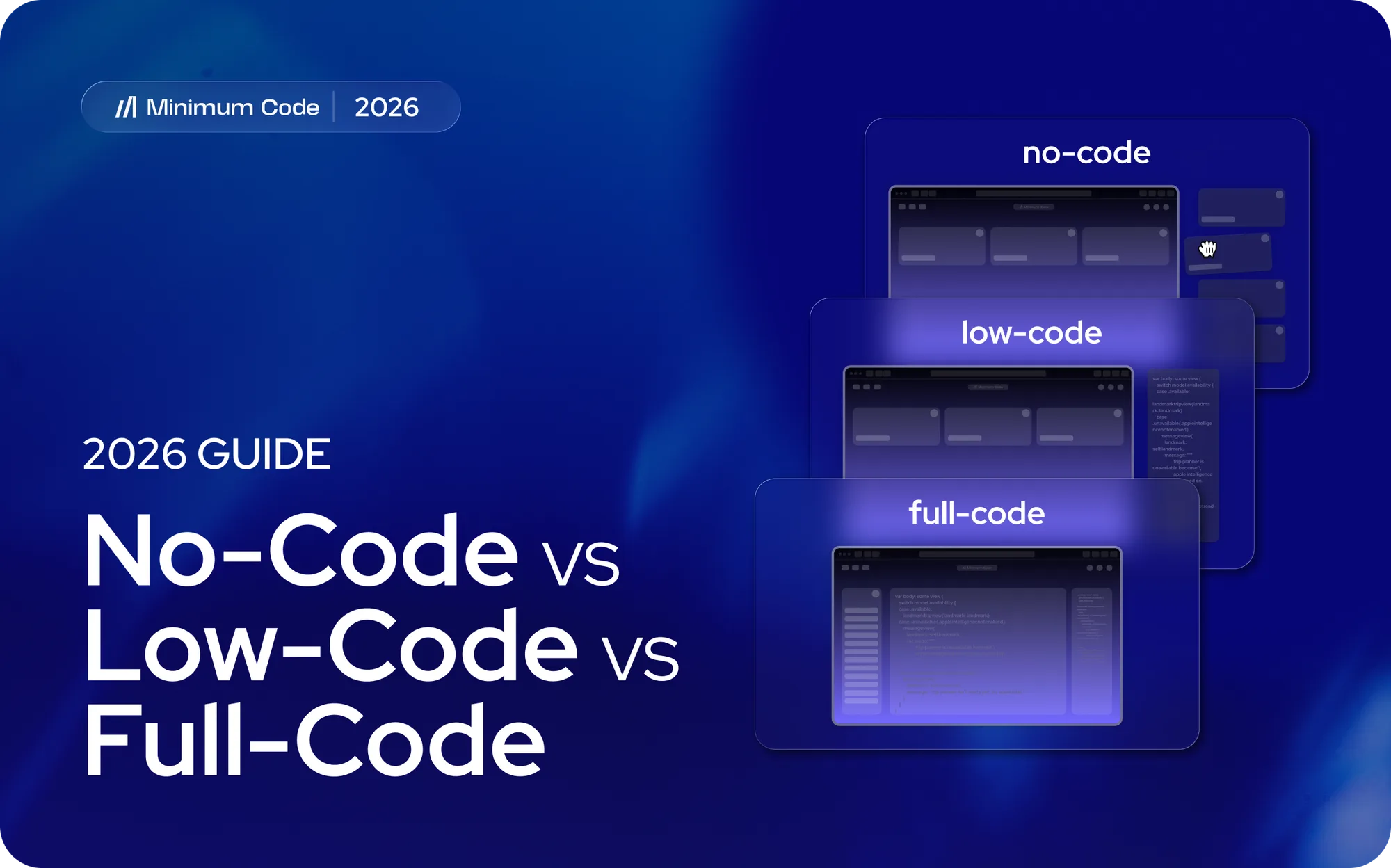 No-Code vs. Low-Code vs. Full-Code: Leitfaden 2026