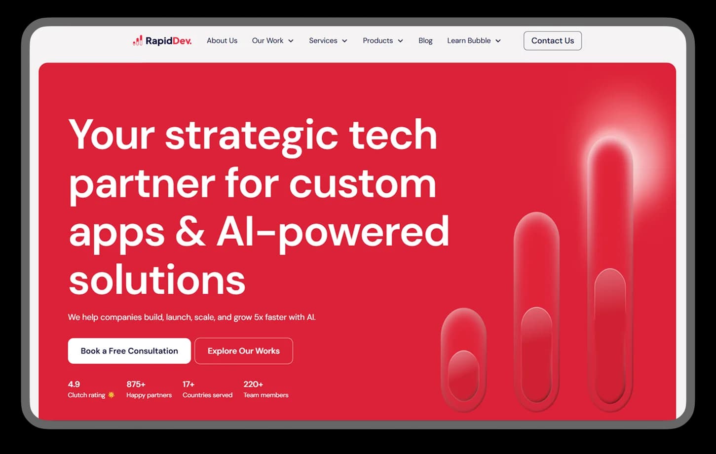 RapidDev — snelle MVP-ontwikkeling voor early-stage founders
