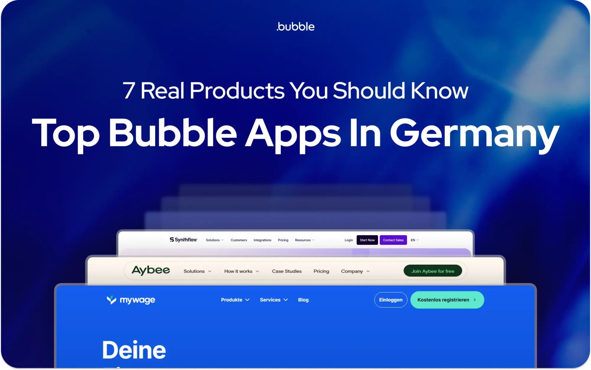 Top Bubble-Apps in Deutschland: 7 echte Produkte, die du kennen solltest