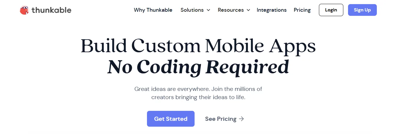 thunkable - MVP Tools