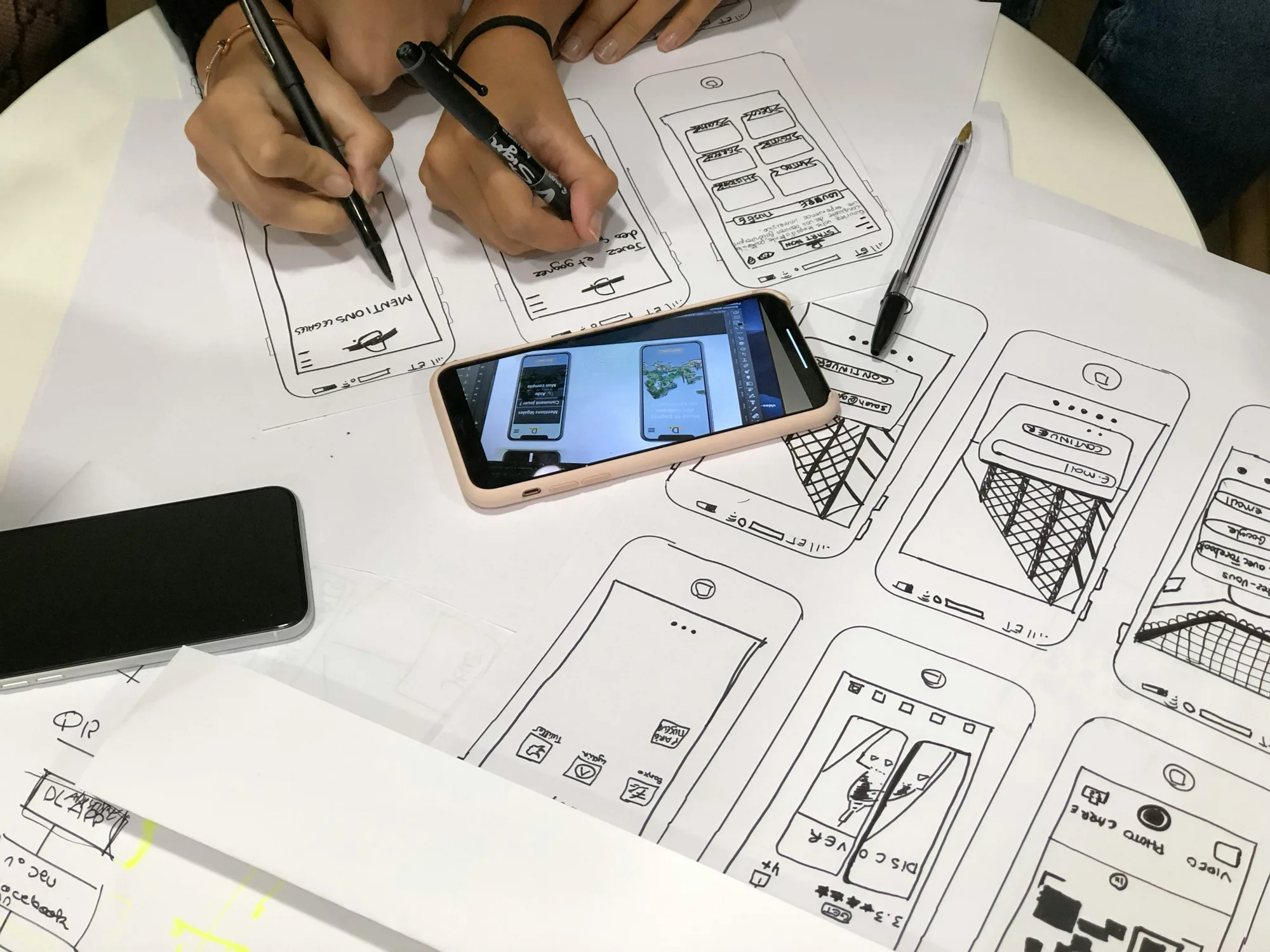 Personen gestalten ein Produkt – Minimum Viable Product im Vergleich zum Prototyp