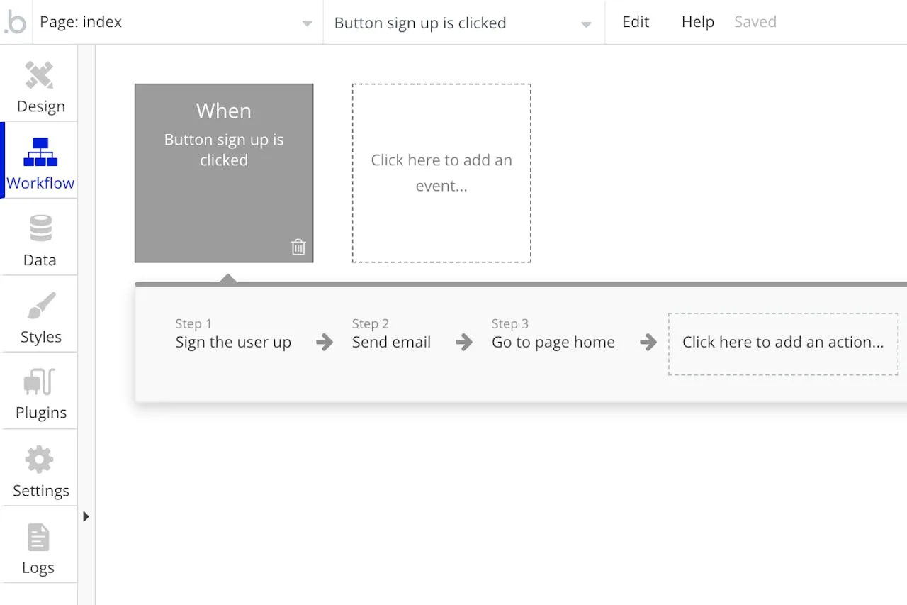 No-Code-App-Entwicklungsplattform | Bubble