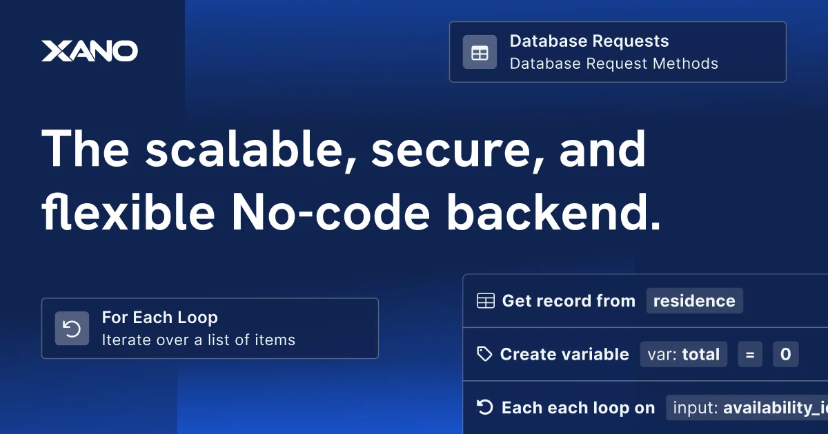 De schaalbare no-code-backend: Xano