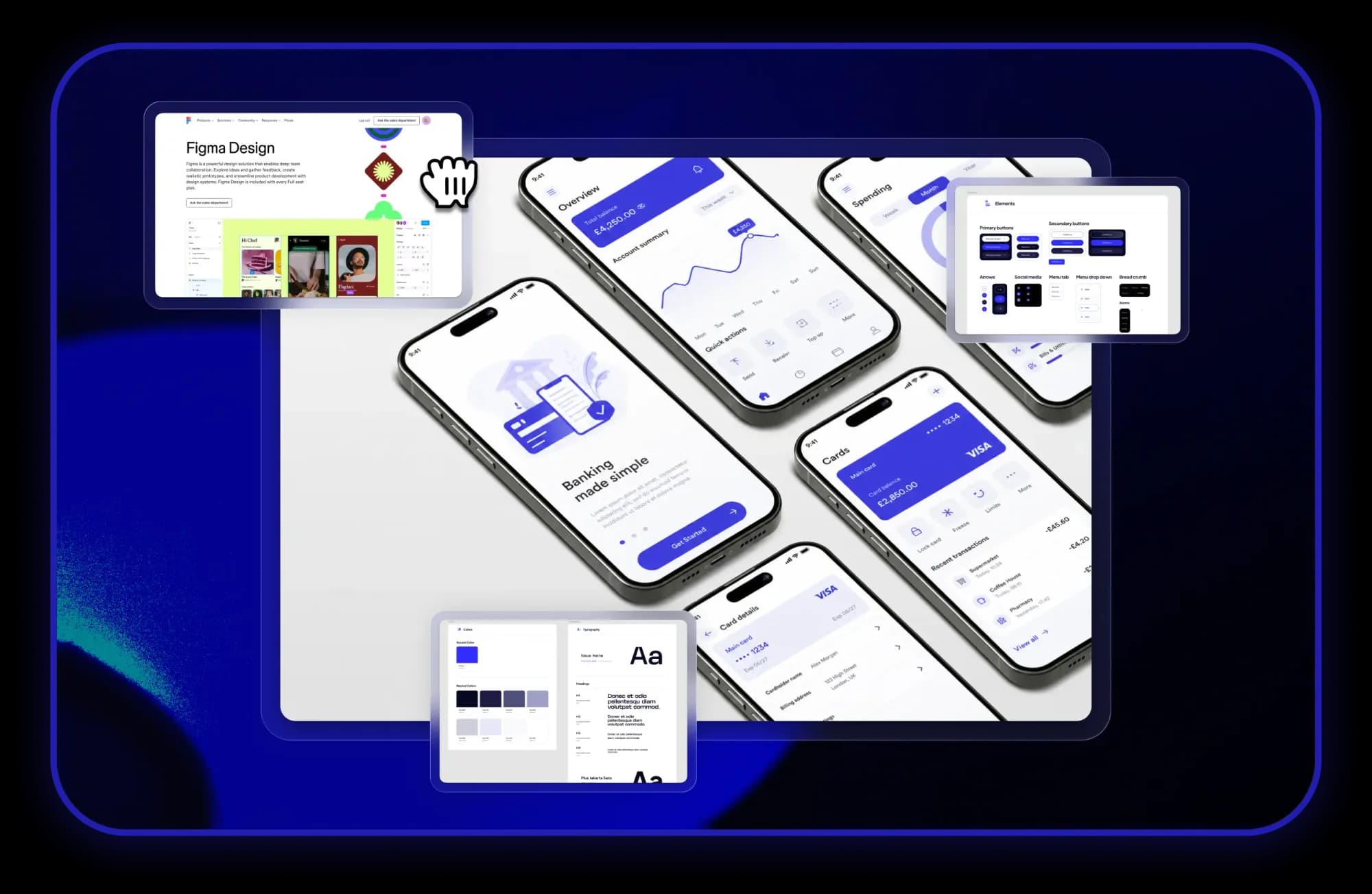 Web and mobile product interface designs