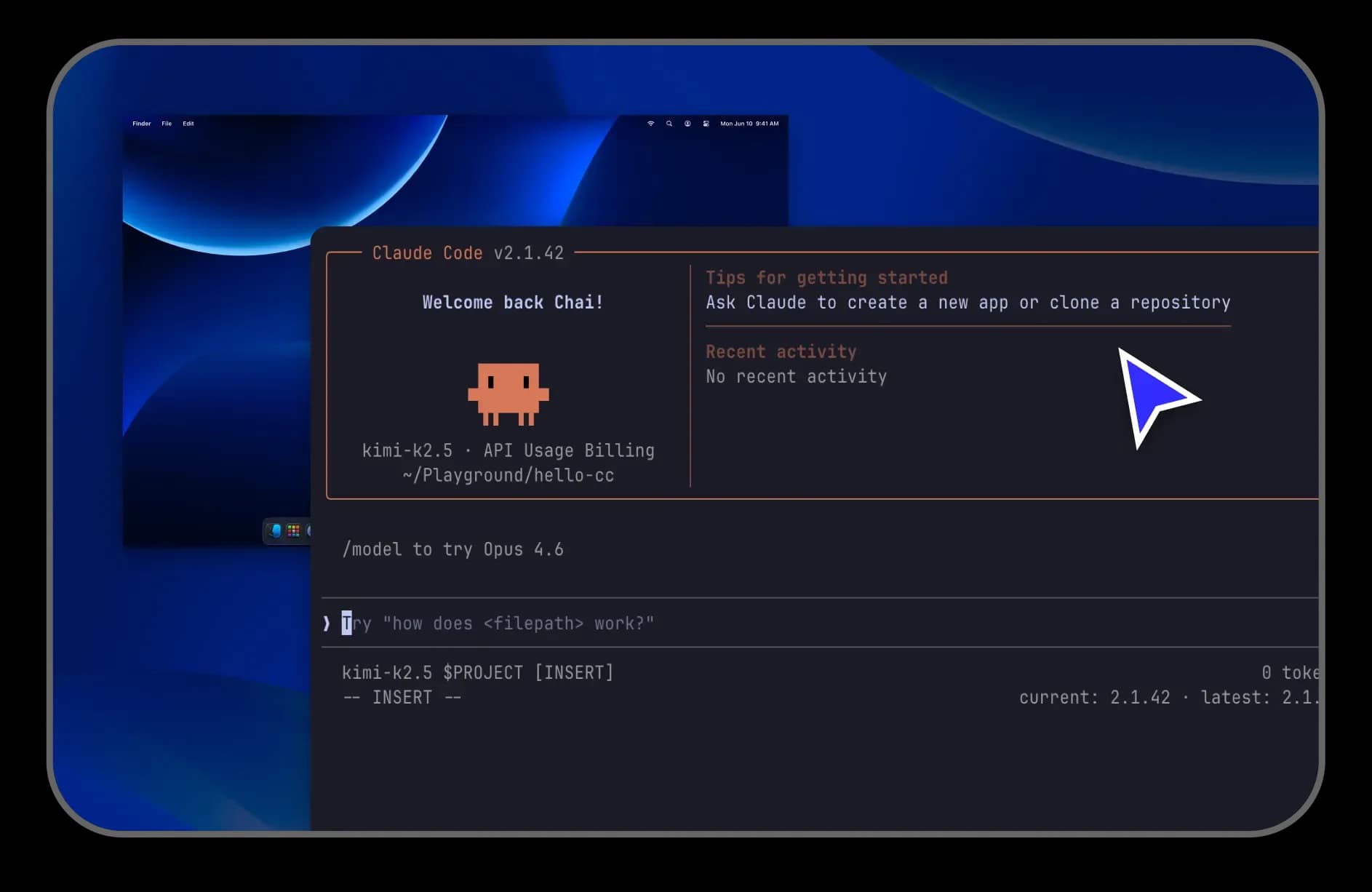 Claude Code terminal over a desktop code editor