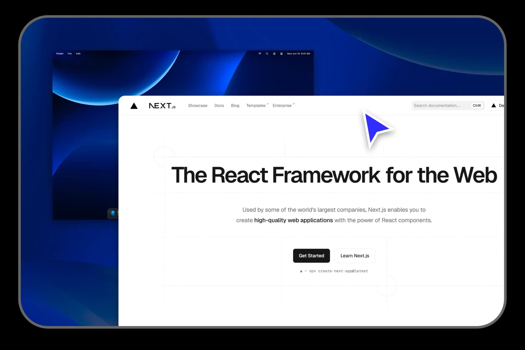 Next.js- en Supabase-websites in overlappende browservensters