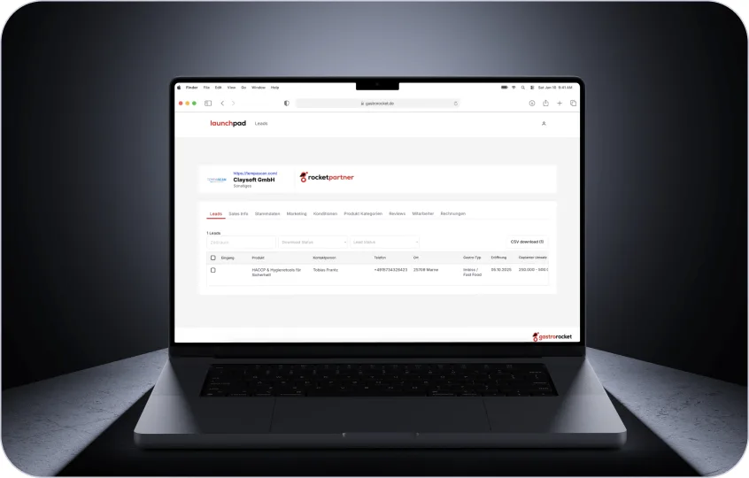 GastroRocket (Restaurant Management App Development) — project image 2