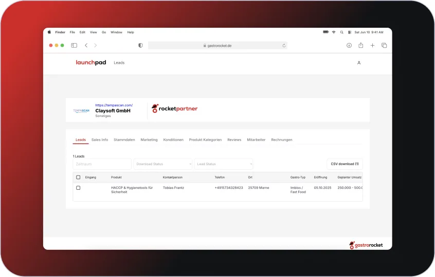 GastroRocket (Restaurant Management App Development) — project image 1
