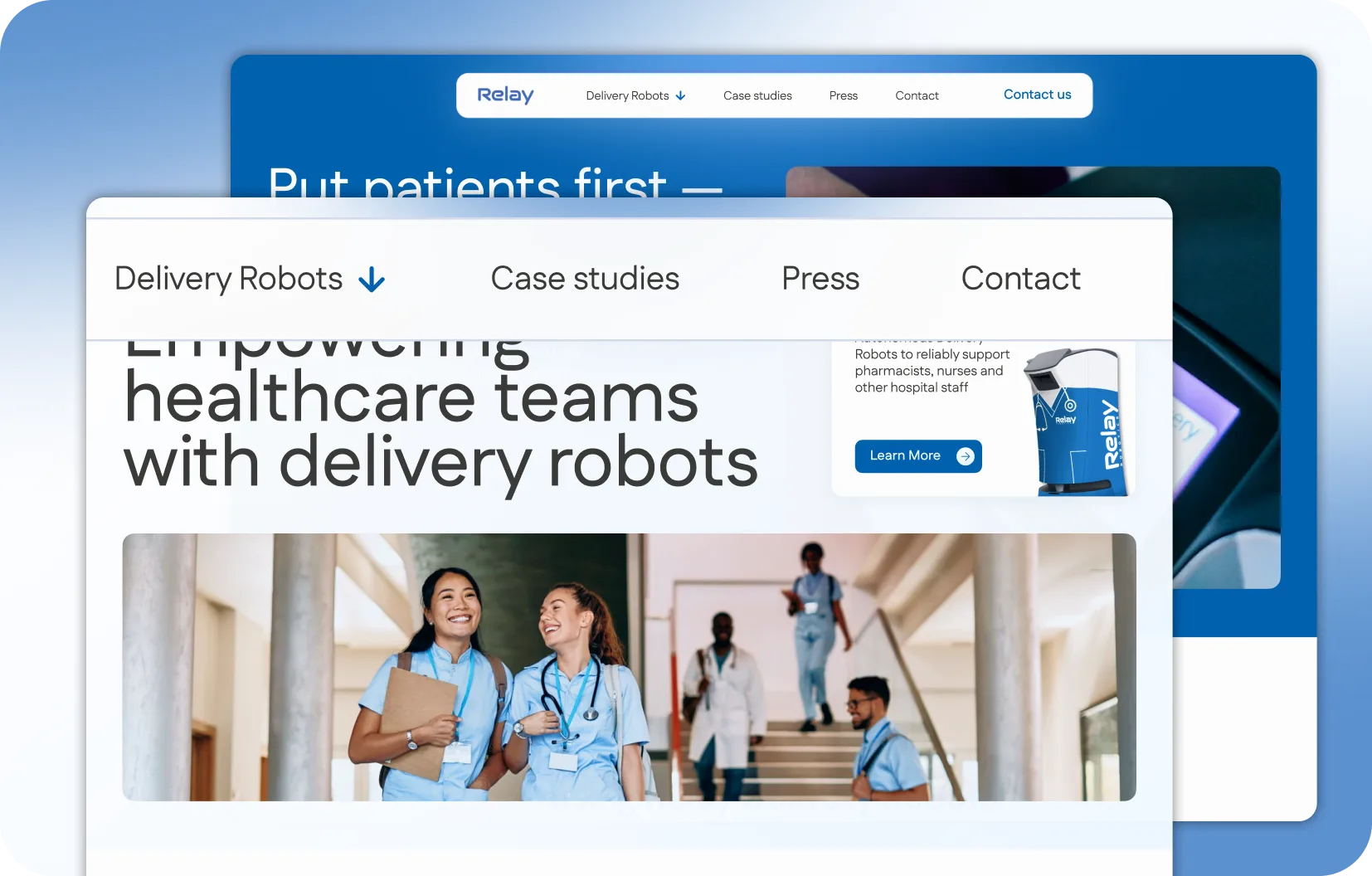 Relay Robotics — application overview