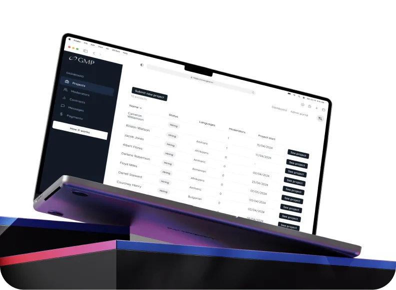 GMP - Global Moderation Platform — omslagafbeelding