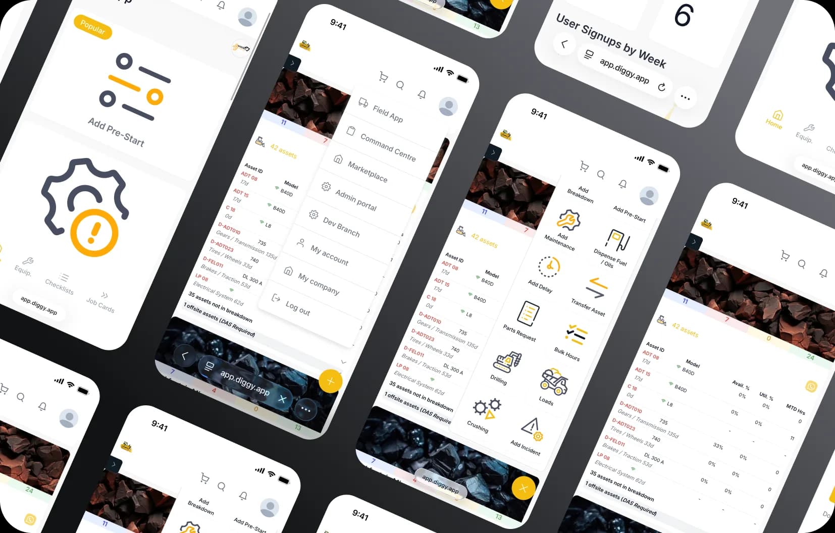 Diggy App — Projektbild 2