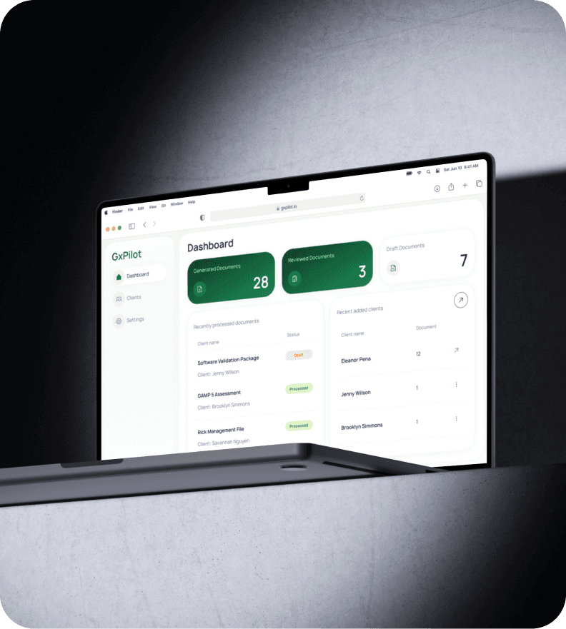 GxPilot (GXP Document Management) — project cover