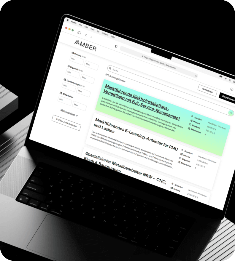 Amber (m&a marketplace) — project cover