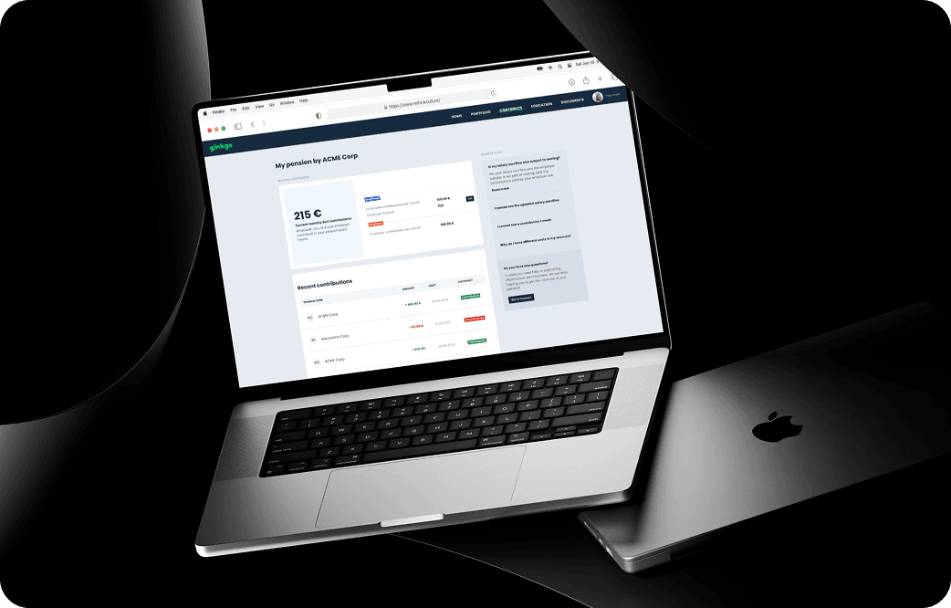 Ginkgo (Pension Management Software) — project image 2