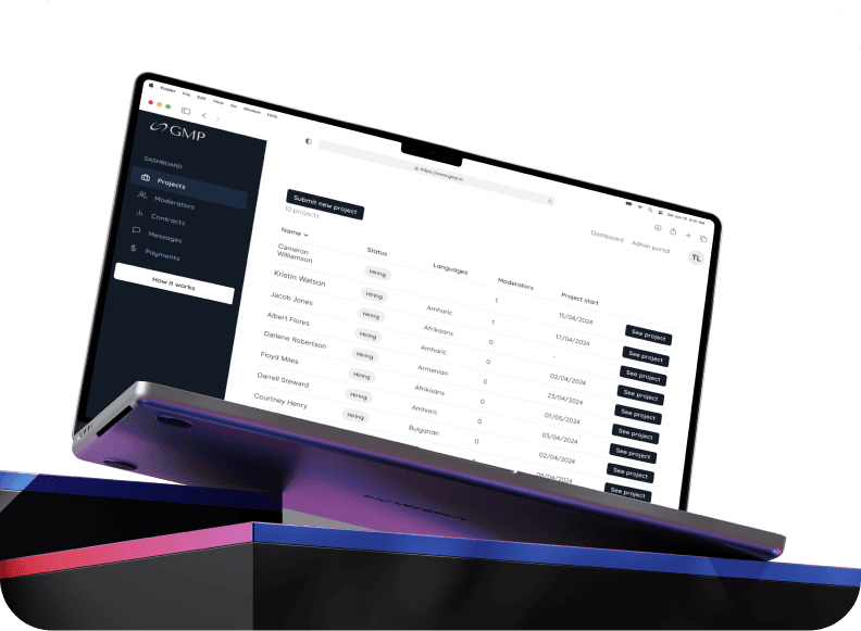 GMP (Focus Group Moderator SaaS) — project cover