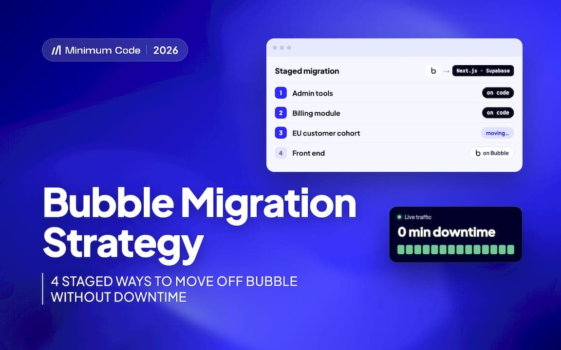Bubble migration strategy: 4 staged ways to move off bubble without downtime