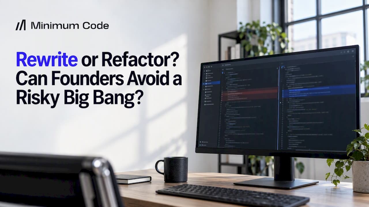 Rewrite or Refactor? Can Founders Avoid a Risky Big Bang?