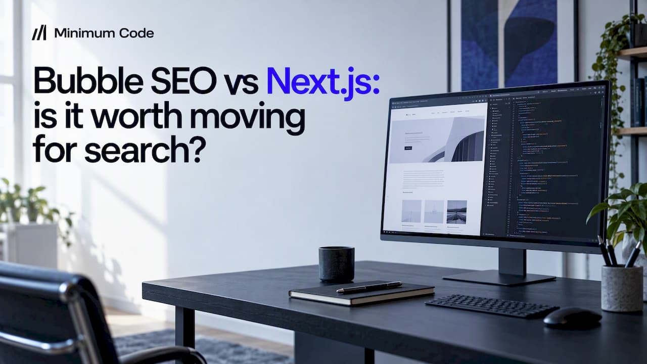 Bubble SEO vs Next.js: is it worth moving for search?
